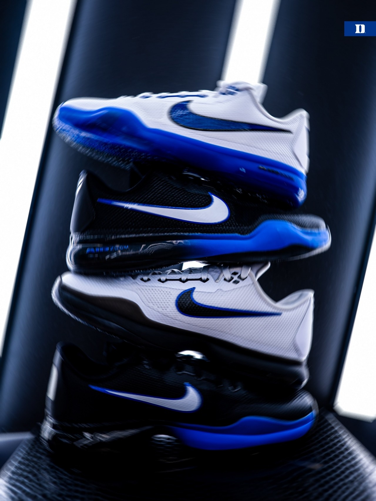 杜克大学女篮晒专属Kobe 10 Protro PE！两款蓝白黑配色亮相