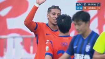 [进球视频] 克雷桑双响，泰山3-1领先三镇